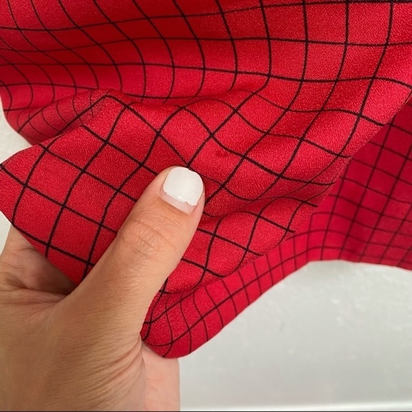 𝅺vtg 6 Lanvin dress couture gingham square vintage silk checkered pinup 60s 70s - Picture 15 of 16